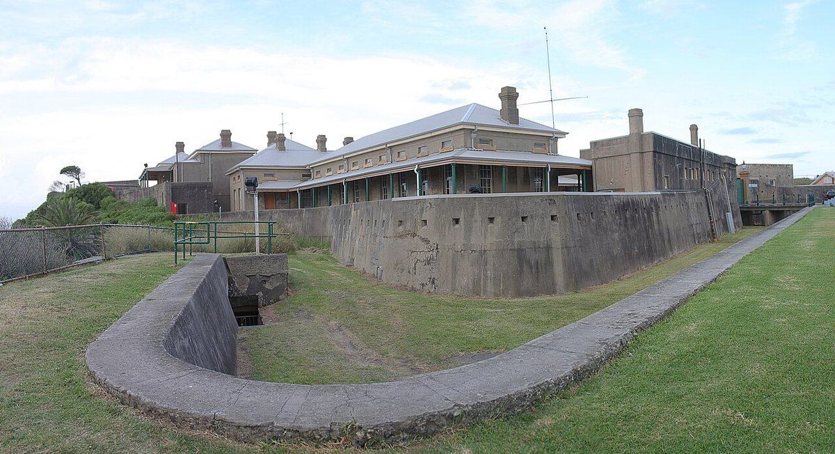 Fort Scratchley historic coastal fort above Newcastle Harbour, New South Wales